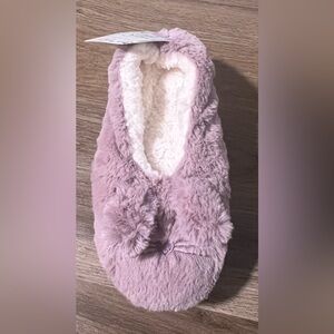 New With Tags Cozy Critter Bunny Faux Fur Cozies Slippers